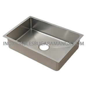 imagen de poceta para sobreponer de acero inoxidable